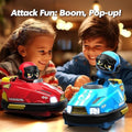 Remote Control Bumper Cars Toy with Ejecting Driver | 2.4GHz RC Fighting Cars with Lights & Sound | Dual Player Battle Car Toy for Kids Boys Girls (Multicolor)